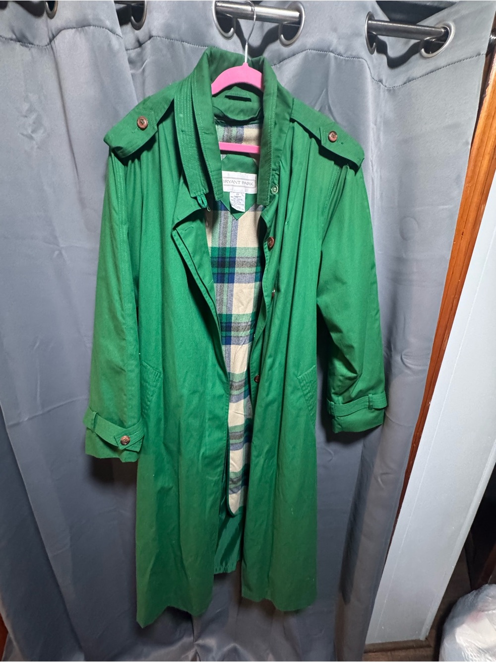 Green Classic Trench Coat